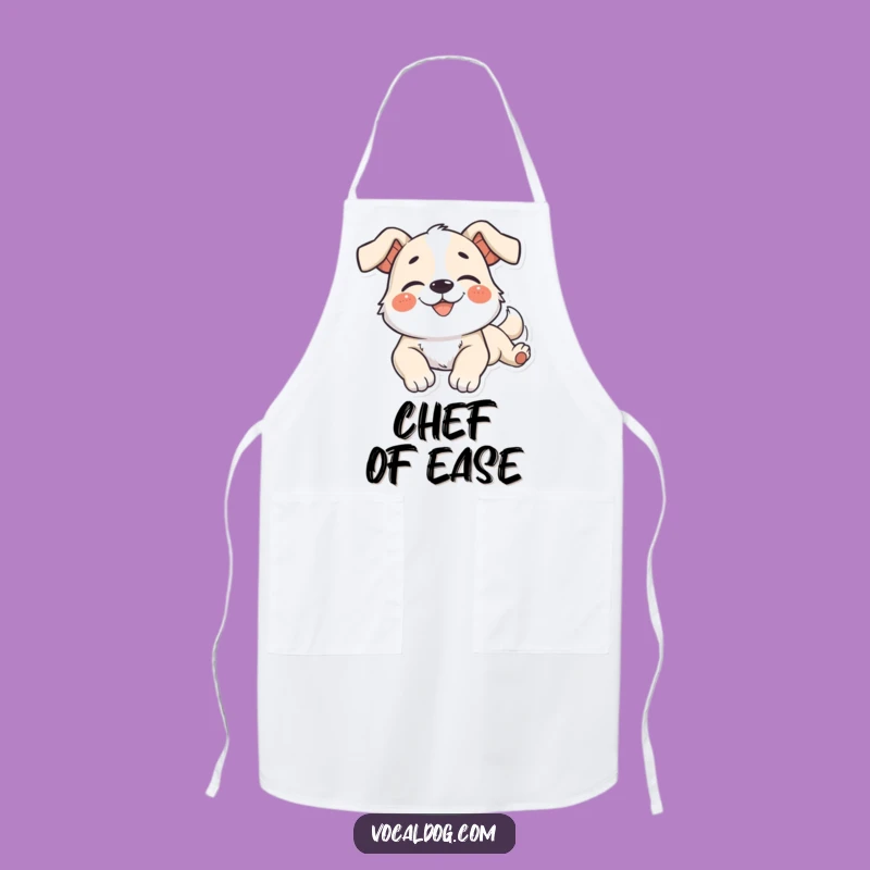 Funny Dog Apron: Languid Stretch Bliss, Relaxed Chef, Kitchen Gift