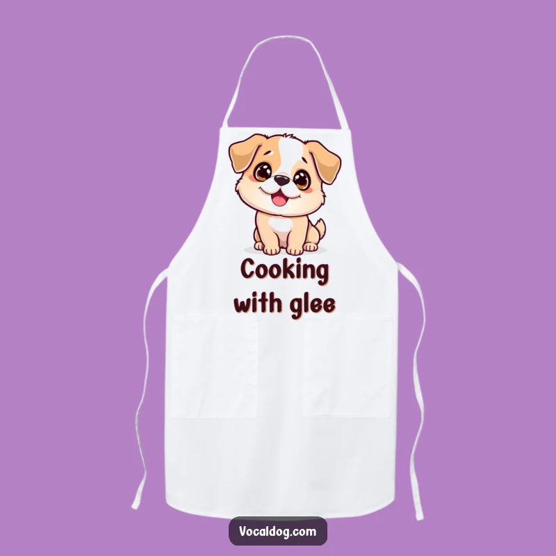 Funny Sparkling Dog Apron: Cook with Joy with this Funny Kitchen Gear!