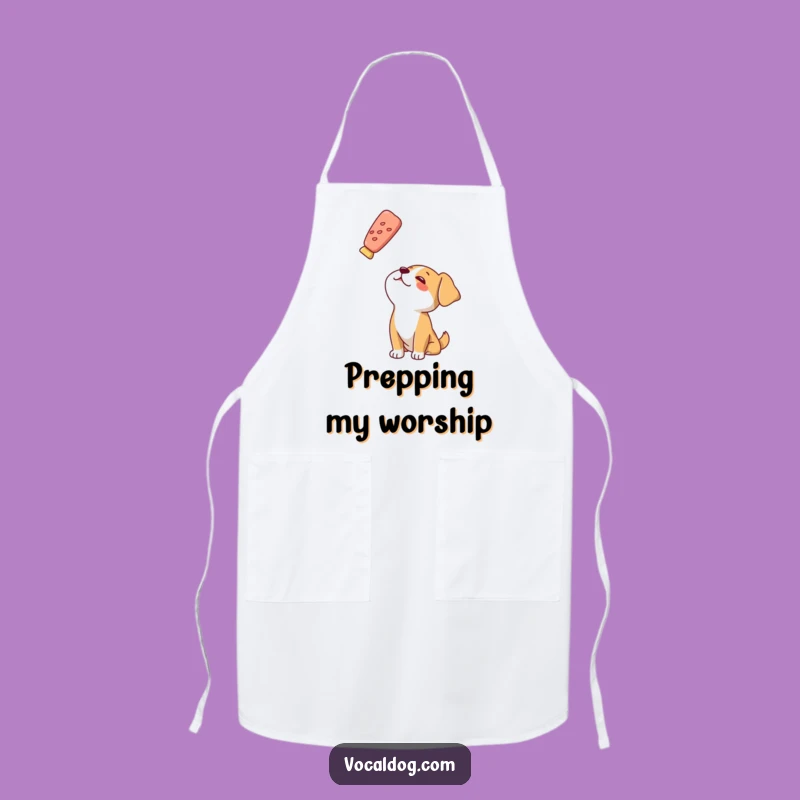Funny Dog Treat Apron: Cook with Crave, Hilarious Kitchen Gift