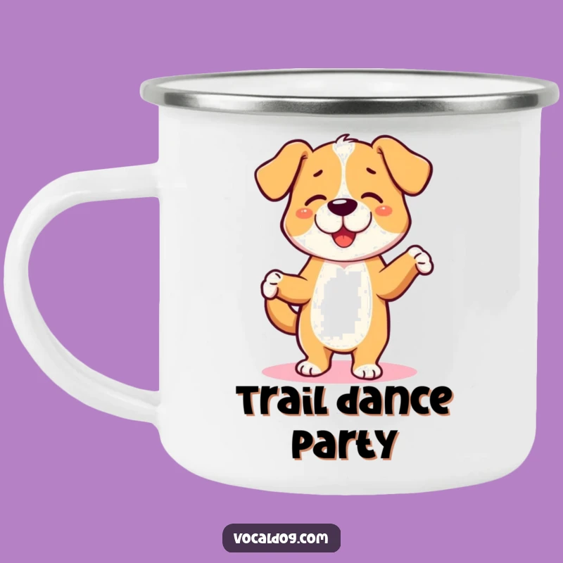 Funny Dancing Dog Camping Mug - Happy Camp Jigs, Perfect Gift for Outdoors