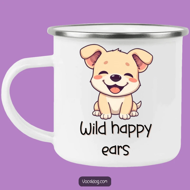Funny Floppy Ears Dog Camping Mug: Your Hilarious Companion for Happy Trails