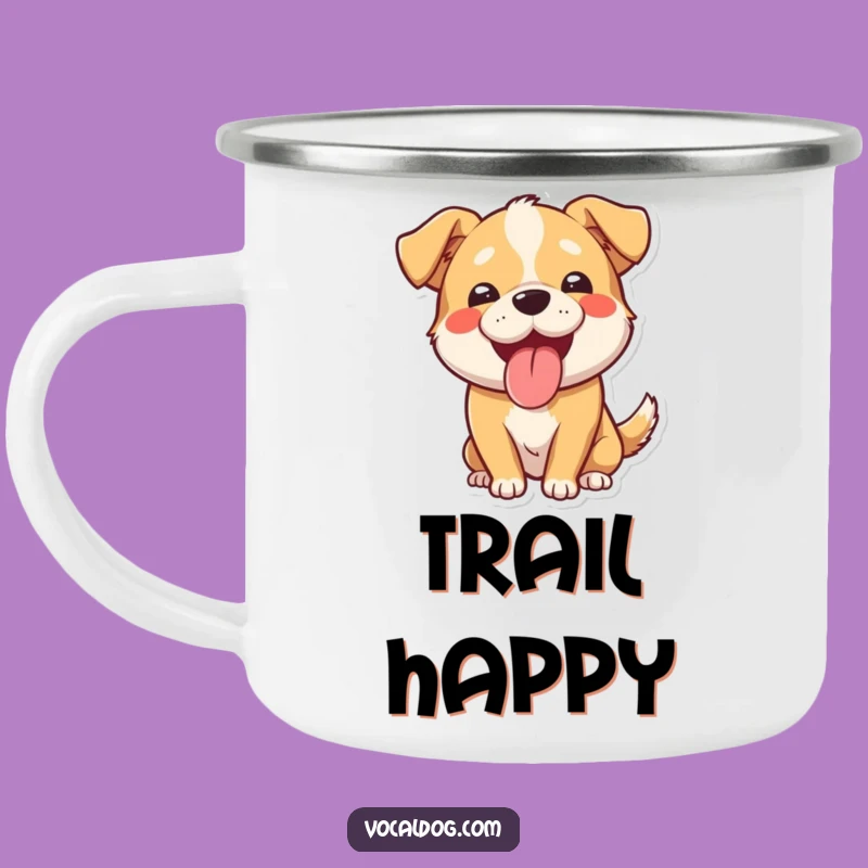 Funny Panting Dog Camping Mug: Your Happy Pup's Funny Companion For Adventures