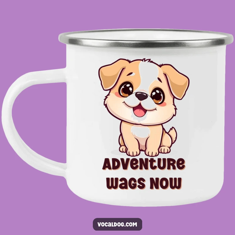 Funny Sparkling Dog Camping Mug: Your Trail Buddy for Joyful Sips!