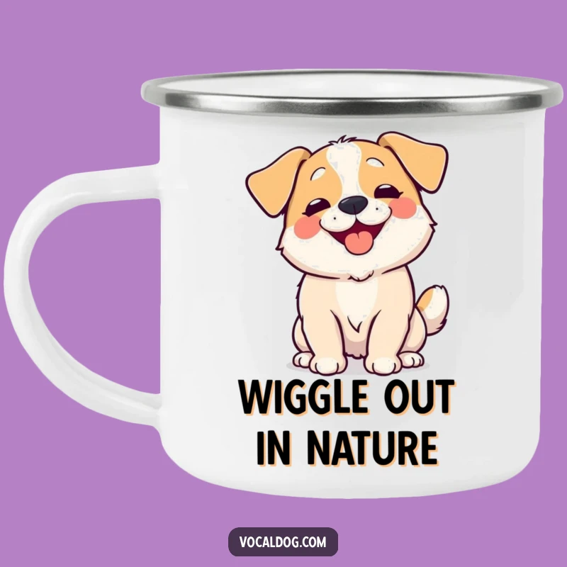 Funny Wiggling Dog Body Camping Mug - Adventures Fueled by Joy