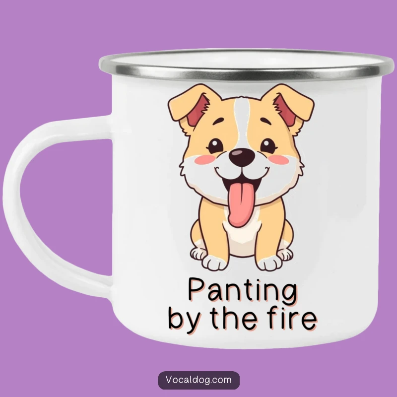 Funny Dog Panting Camping Mug: Your Happy Trail Buddy