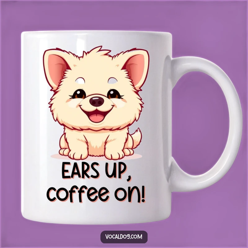 Funny Big Ears Dog Mug: Joyful Grin - Perfect Gift for Dog Lovers