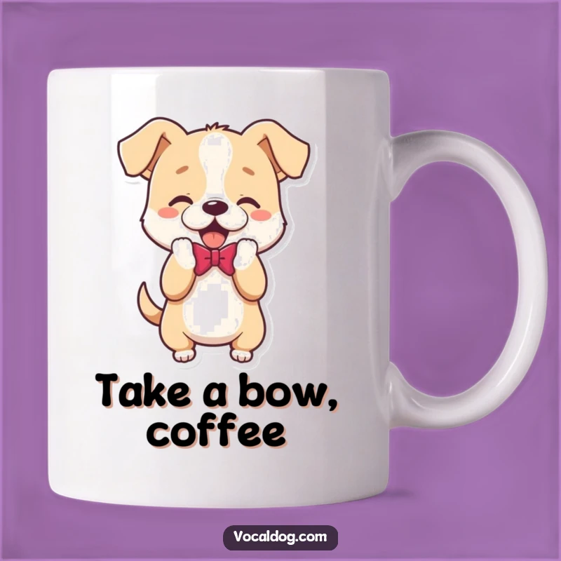 Funny Bowing Dog Mug: A Charming & Hilarious Gift for Polite Pup Lovers