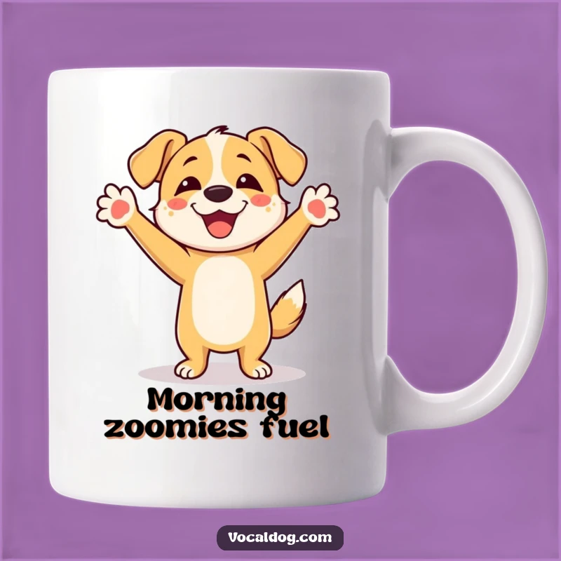 Funny Dancing Dog Mug: Joyful Pooch Celebration, Perfect Gift for Pet Lovers