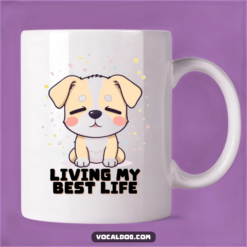 Funny Dog Confetti Bliss Mug - Hilarious Celebration Gift for Dog Lovers!