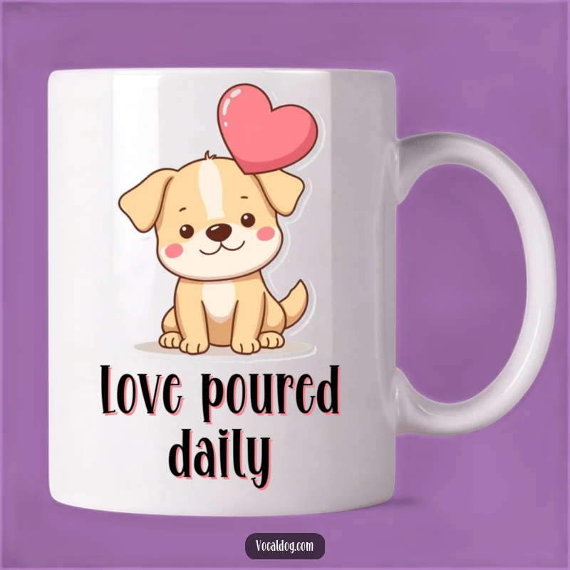Funny Heart Dog Mug: Share the Love with this Funny Gift!