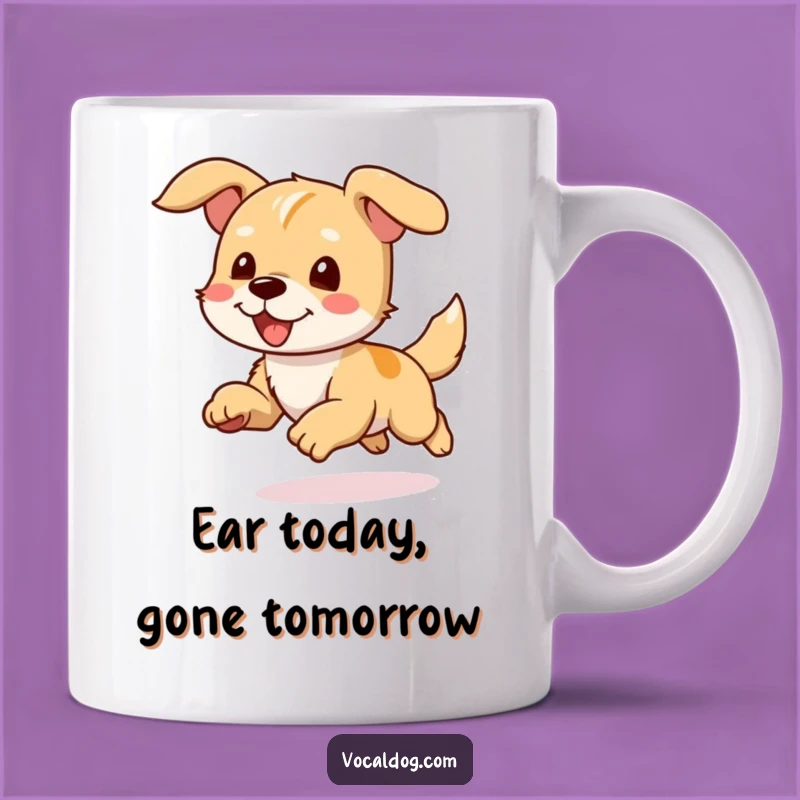 Funny Joyful Dog Running Mug: The Perfect Gift for Energetic Pups and Owners!