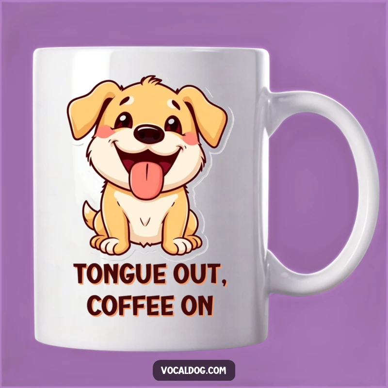 Funny Tongue Out Dog Mug: The Ultimate Grinning Pup Gift for Humor Lovers