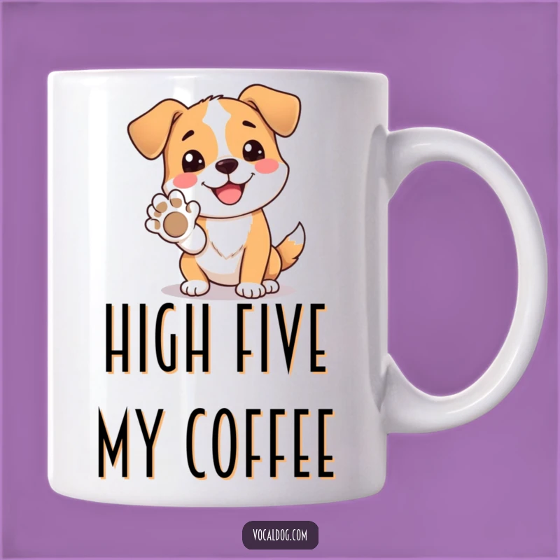 Funny Dog Paw High Five Mug: Celebrate Friendship, Perfect Humorous Gift