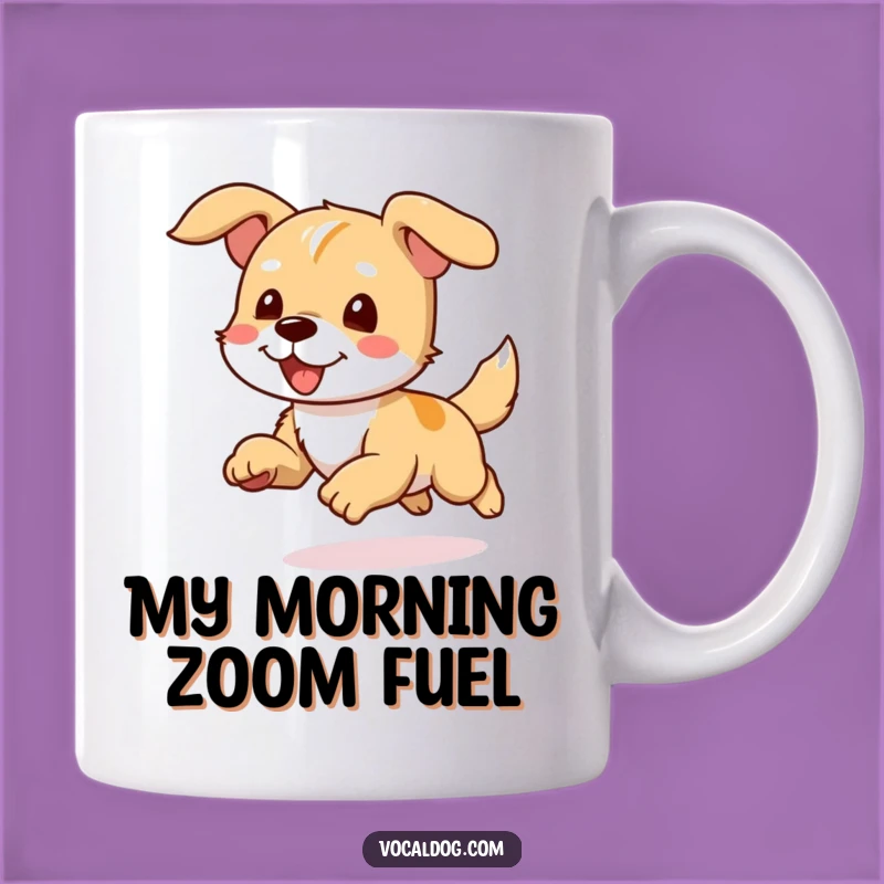 Funny Dog Wind Runner Mug: Pure Joy in Motion, Perfect Gift