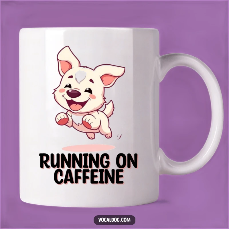 Funny Running Dog Mug: Feel the Wind with this Joyful Canine Companion Gift
