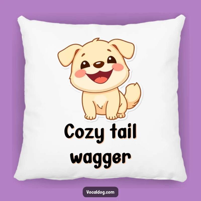 Funny Cheerful Dog Pillow: Snuggle Up with Smiles and Softness