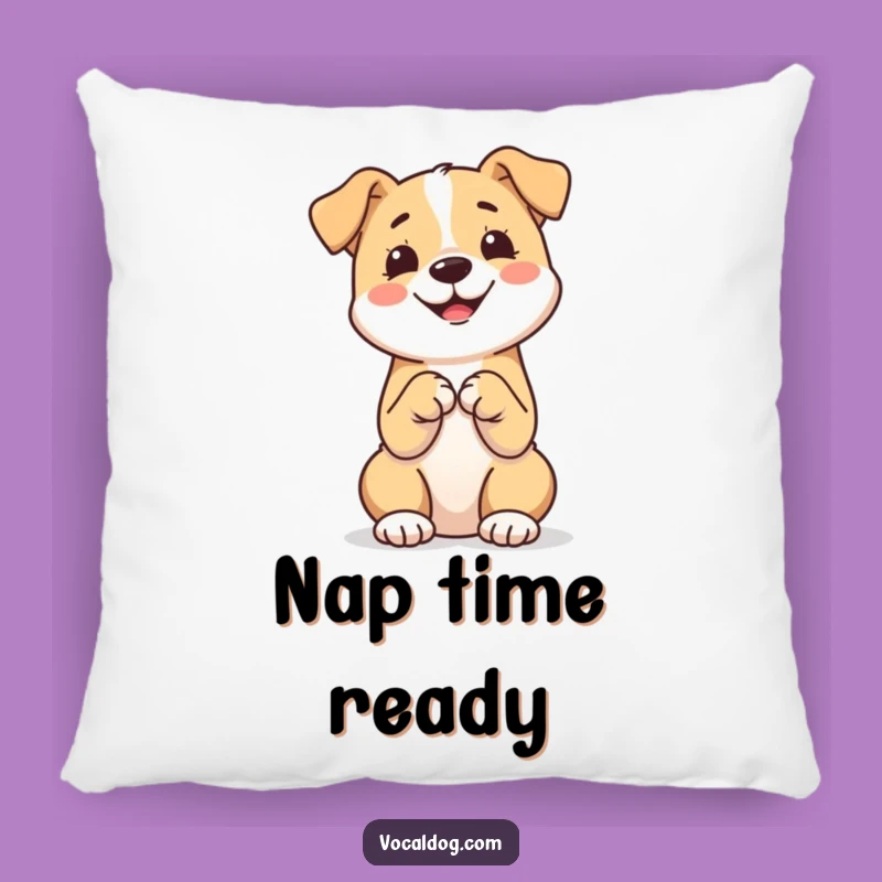 Funny Dog Nap Pillow: Sitting Paws Together, Comfy & Cute Gift