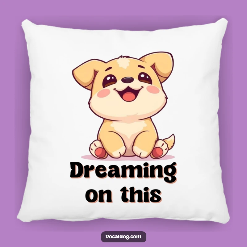 Funny Joyful Dog Pillow: Snuggle with this Blissful Canine Comfort Gift