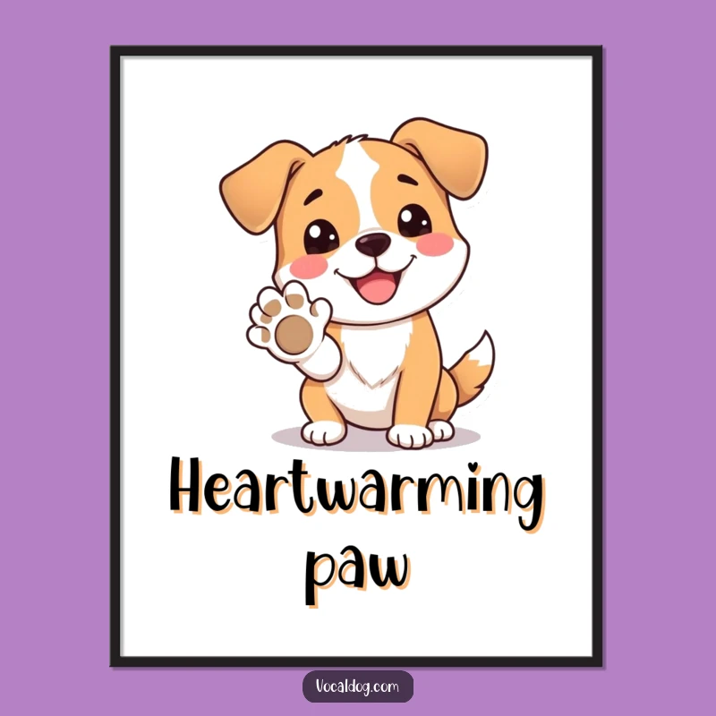 Funny Dog Paw Art: Instant Friendship for Your Walls, Printable Gift
