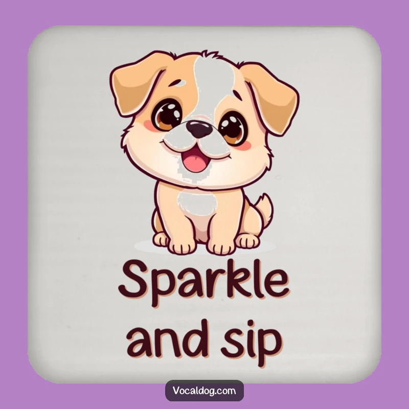 Funny Sparkling Dog Coasters: Add Sparkle to Your Table!