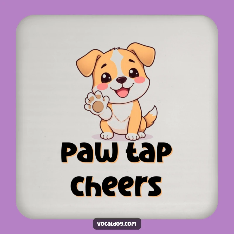 Funny Dog Paw Coasters: Protect Surfaces with Friendship, Gift Set