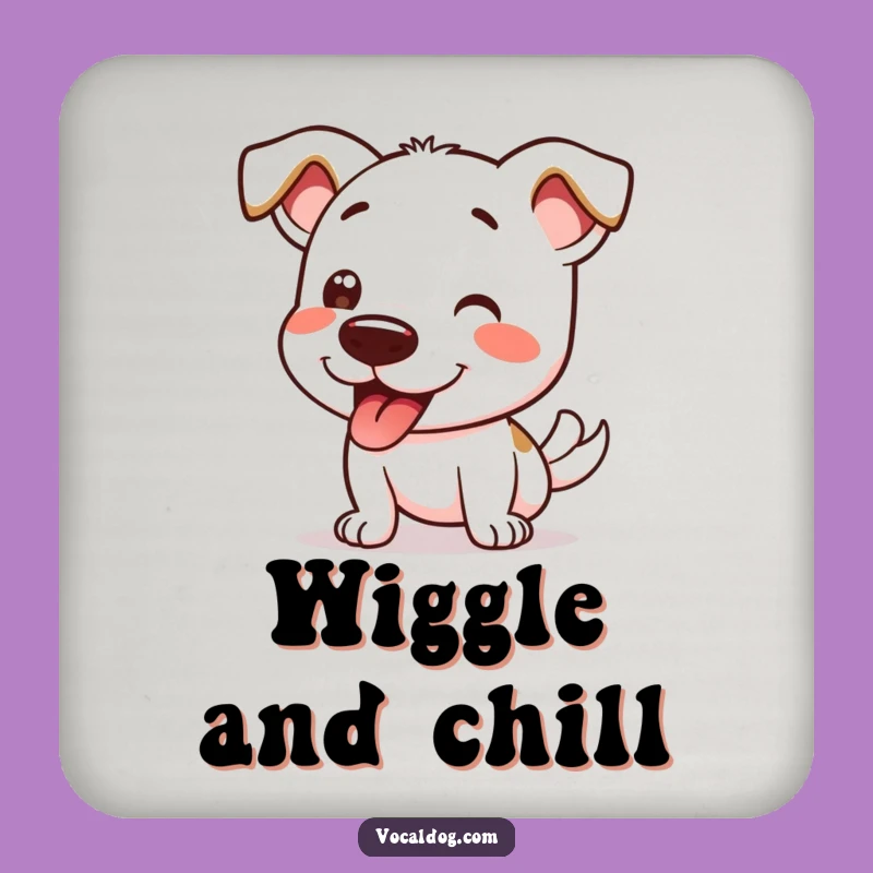 Funny Dog Wiggle Drink Coasters: Protect Surfaces with Pup Joy, Gift Set