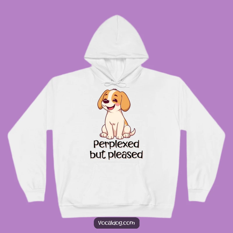Cozy Funny Dog Head Tilt Hoodie: Warm Hugs from a Smiling Pup's Gift