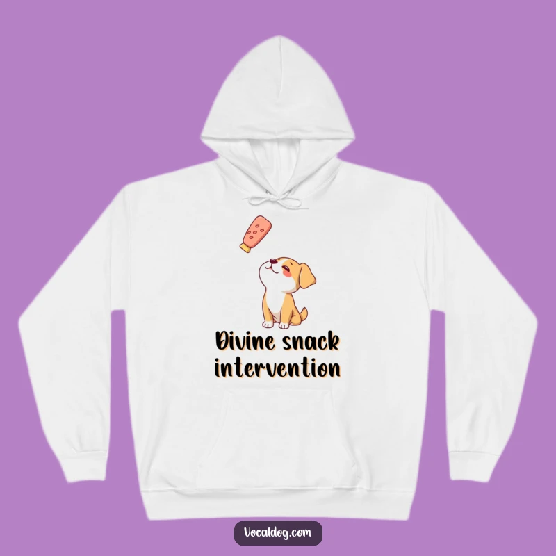 Funny Dog Treat Vision Hoodie: Stay Cozy While Dreaming of Snacks, Great Gift