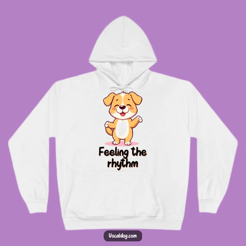 Cozy Funny Dancing Dog Hoodie - Warm Jigs, Perfect Gift for Cold Days