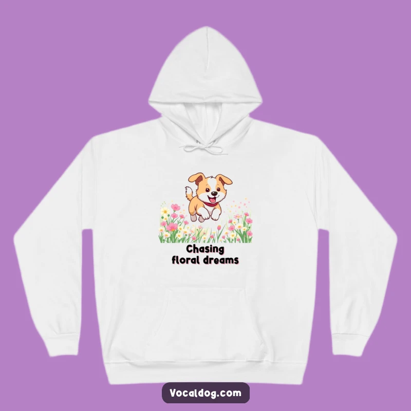 Funny Dog Flowers Hoodie: Cozy Up with Canine Spring Vibes