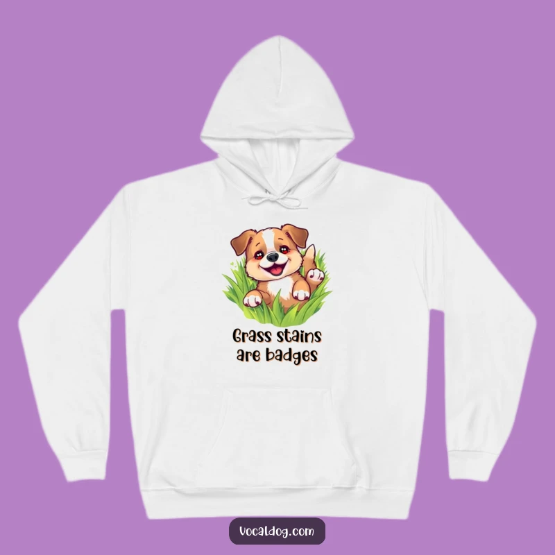 Funny Dog Rolling in Grass Hoodie: Cozy, Comfy, and Hilariously Cute Pup Gear