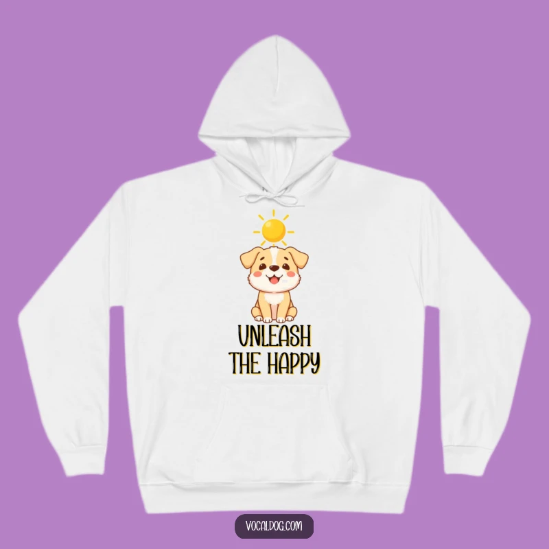 Funny Sunshine Halo Dog Hoodie - Cozy Comfort with Divine Humor