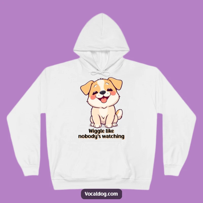 Funny Wiggling Dog Body Hoodie - Cozy Up with Contagious Happiness
