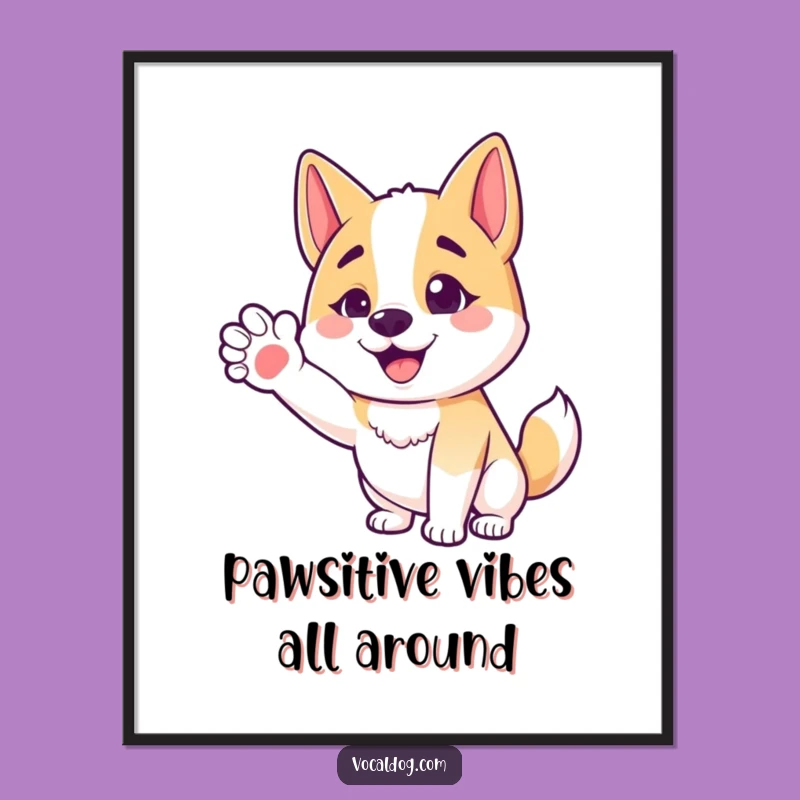 Free Printable Wall Art: Funny Friendly Dog Downloadable Decor for Welcoming Spaces