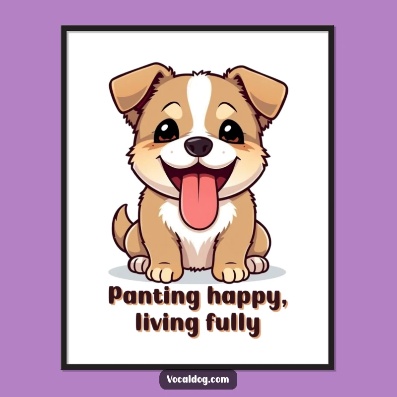 Free Printable Wall Art: Funny Joyful Dog Downloadable Decor for Happy Homes
