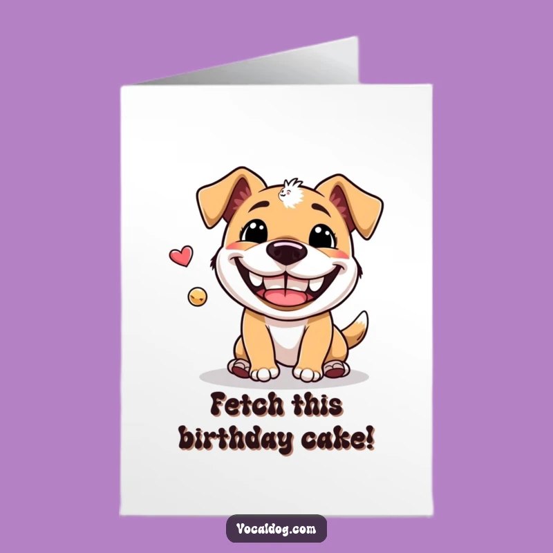 Free Printable Dog Birthday Card: Fetching Grin for a Funny Downloadable Gift
