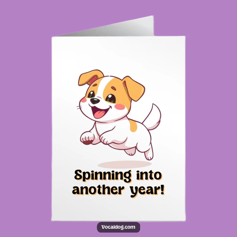 Free Printable Birthday Card: Dizzy Dog for a Hilarious Downloadable Gift