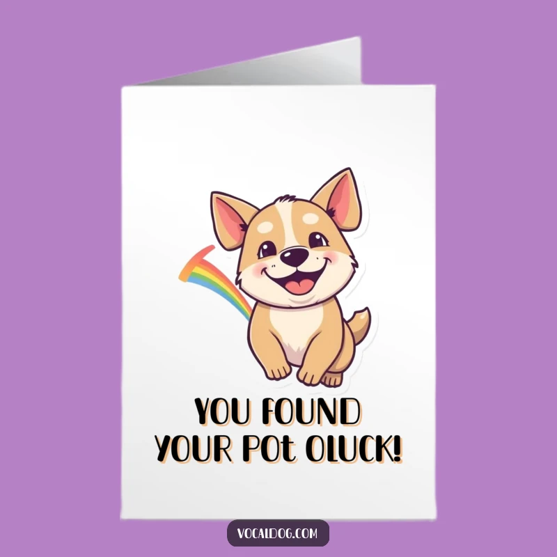 Free Printable Congrats Card: Goofy Dog Rainbow, Funny Downloadable Gift