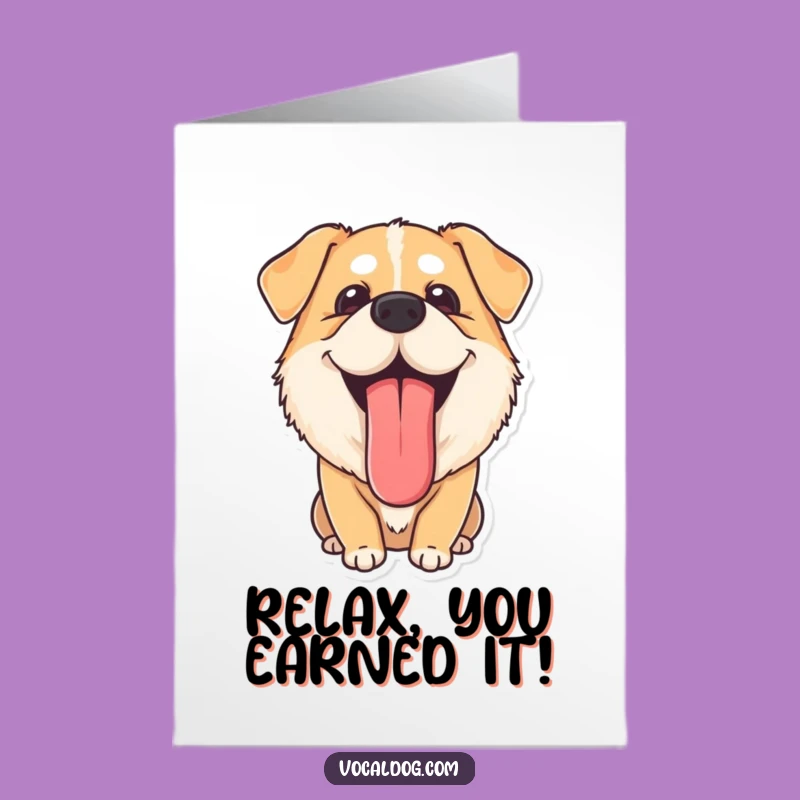 Free Printable Congrats Card: Funny Content Dog, Downloadable & Print at Home Relaxation