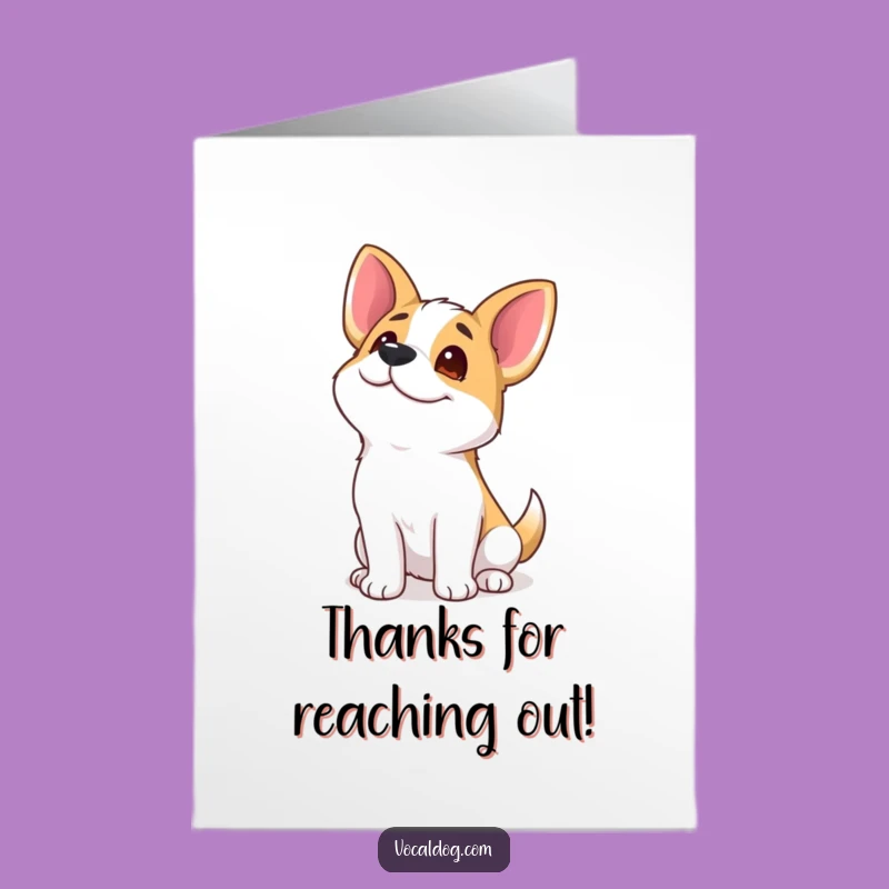 Free Printable Thank You Card: Goofy Dog Grin, Funny Downloadable Gift Expressing Gratitude