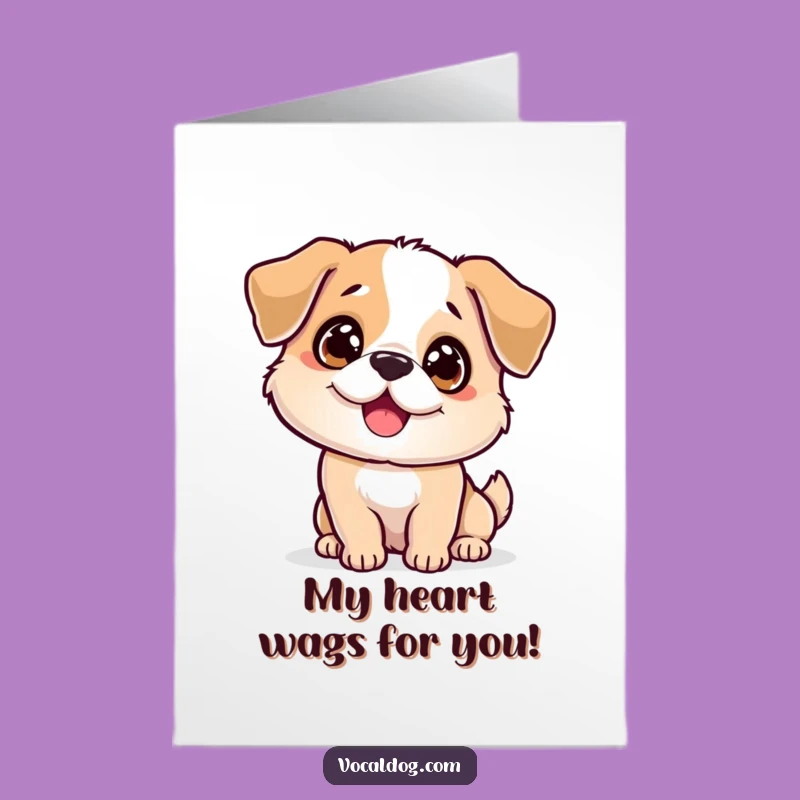 Free Printable Thank You Card: Sparkling Dog, Funny Downloadable Wagging Appreciation