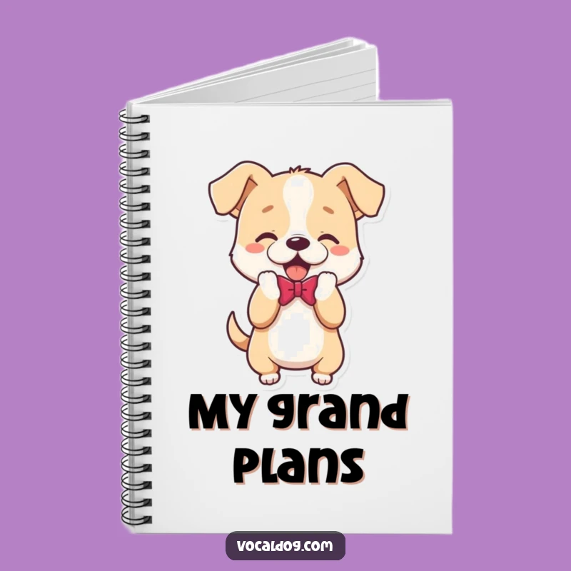 Funny Bowing Dog Notebook: Jot Down Notes with this Polite Canine Companion Gift