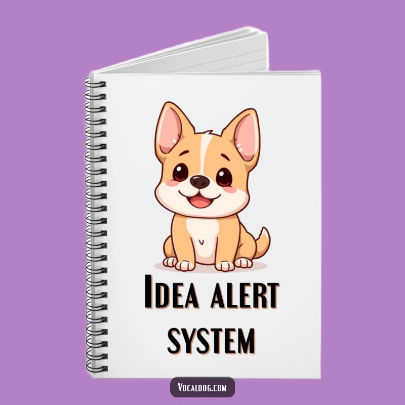 Funny Dog Listening Notebook: Jot Down Ideas with Happy Pup Focus