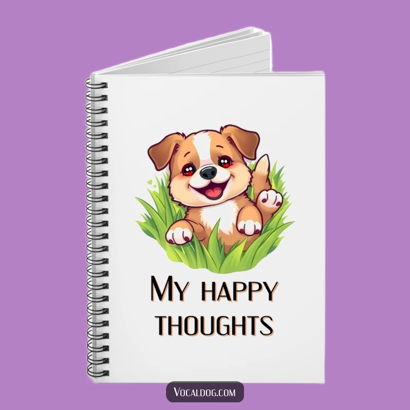 Funny Dog Rolling in Grass Notebook: Jot Down Ideas with Pup-tastic Fun