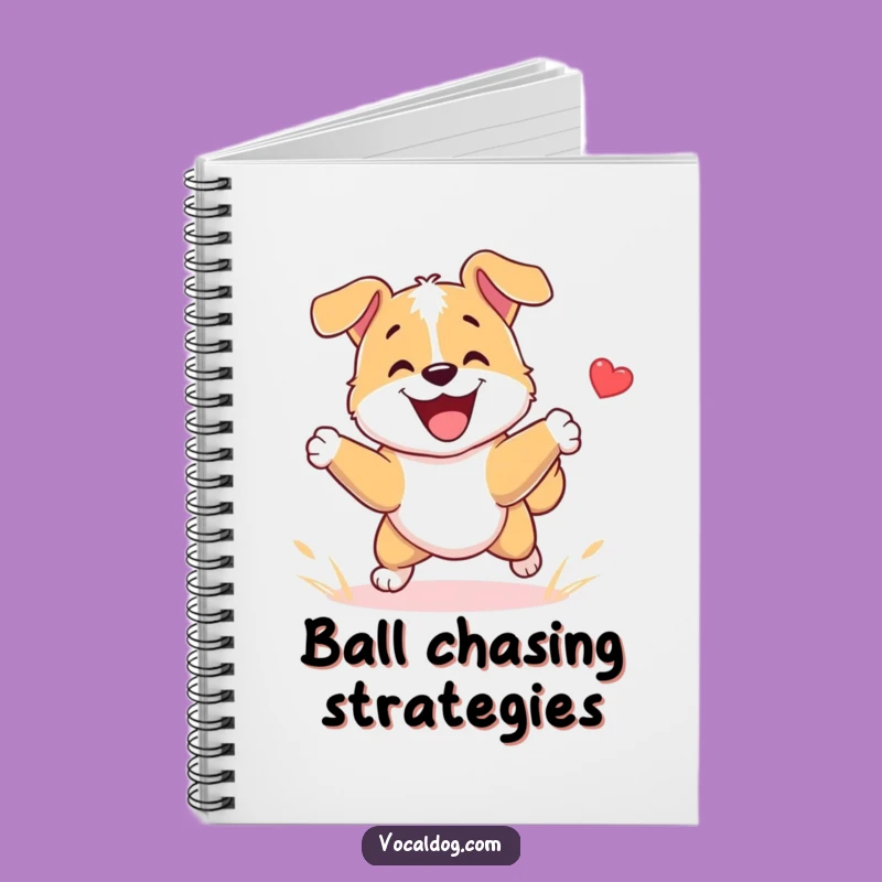 Funny Happy Fetch Dog Notebook: Document Your Adventures