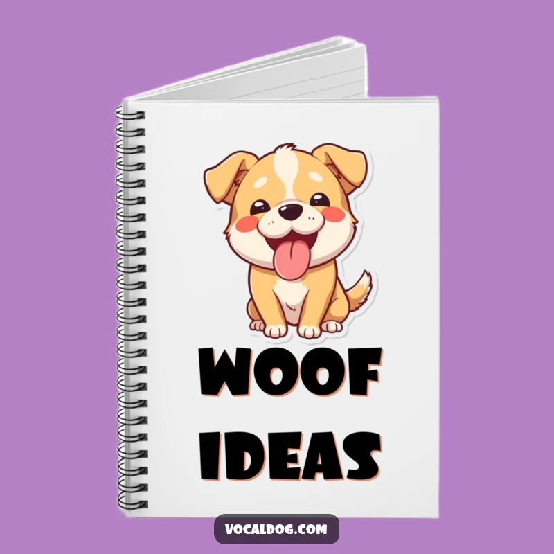 Funny Panting Dog Notebook: Jot Down Ideas With This Happy Pup's Funny Journal