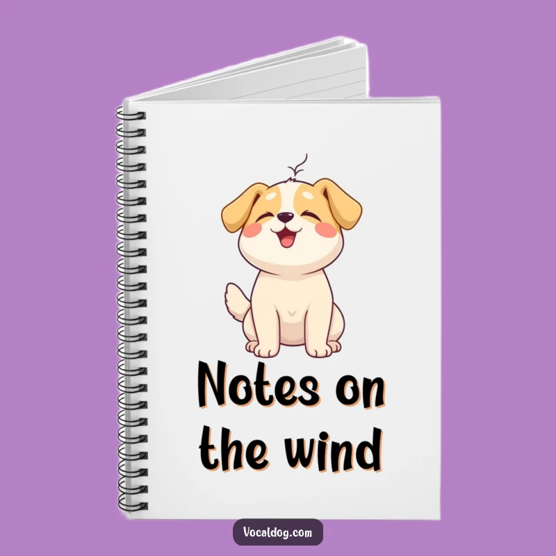 Funny Serene Dog Notebook: Jot Down Thoughts with Peace