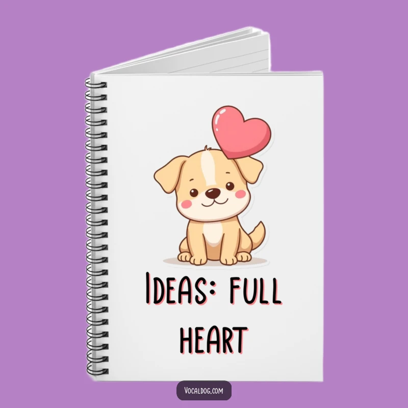 Funny Heart Dog Notebook: Jot Down Loving Thoughts with this Funny Journal!