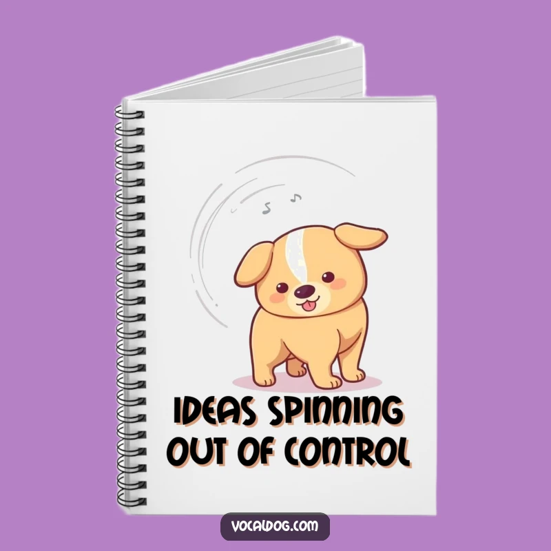 Funny Fast Wagging Dog Tail Notebook - Jot Down Energetic Thoughts