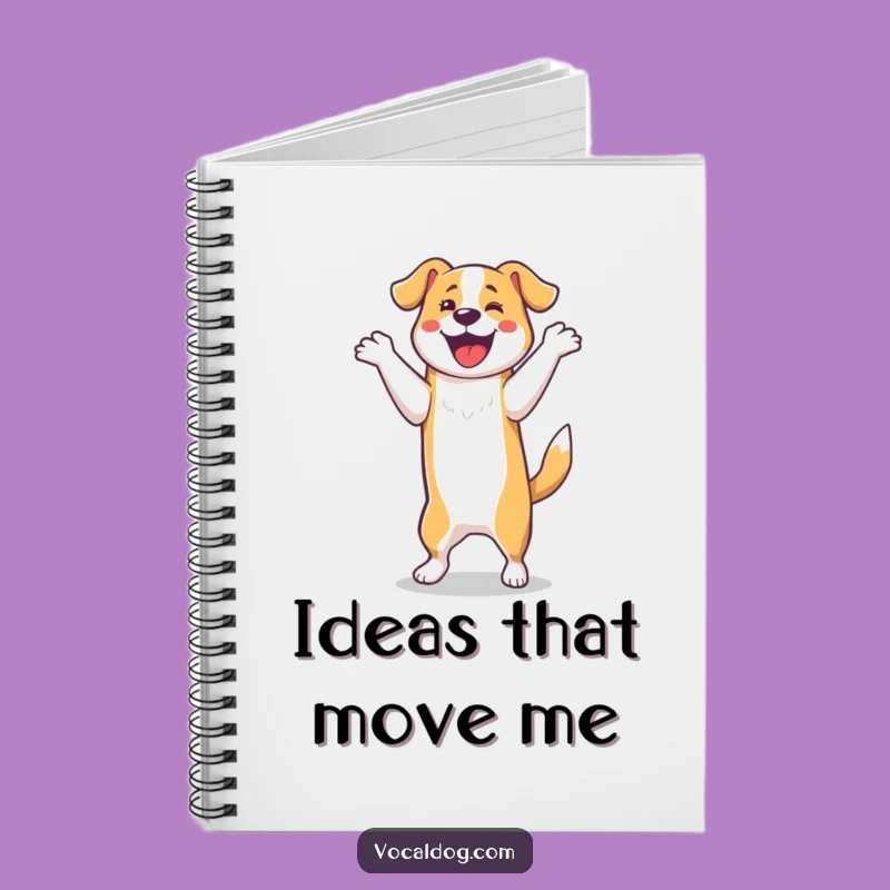 Funny Dog Happy Dance Notebook - Jot Down Ideas with This Hilarious and Energetic Journal